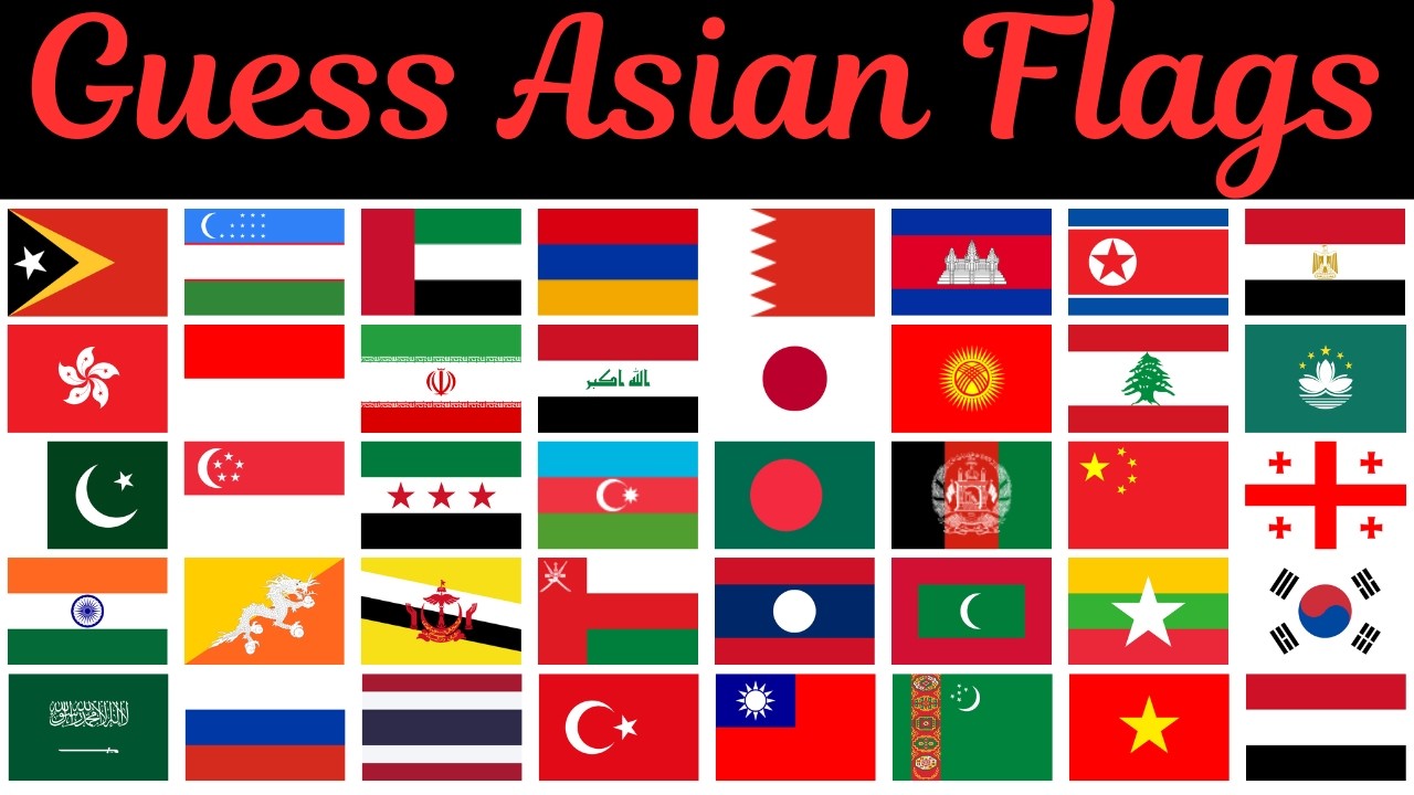 Guess Asian Flags || Asian Countries Flags || Near Education @NearEducationOfficial