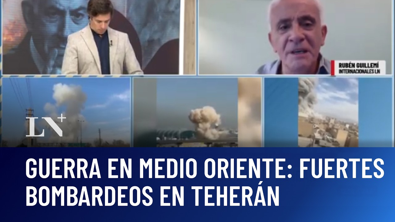 Guerra en Medio Oriente: fuertes bombardeos en Teherán