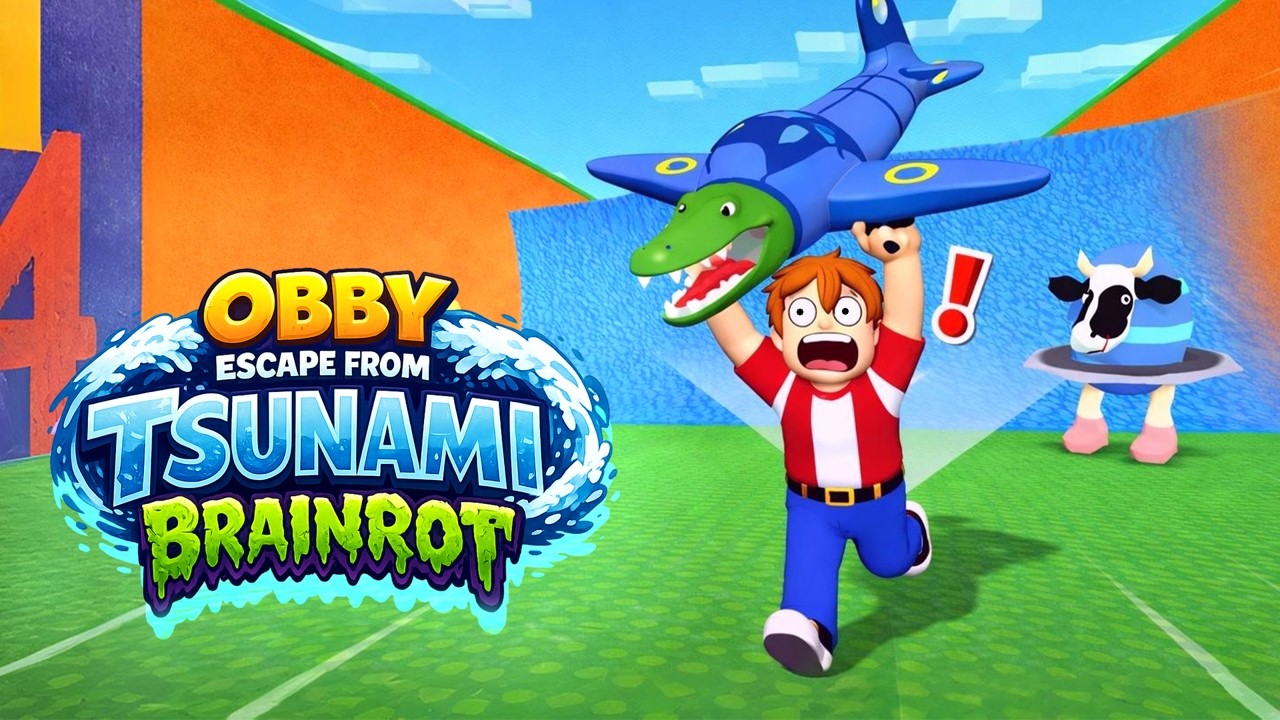 Obby Escape from Tsunami Brainrot Gameplay