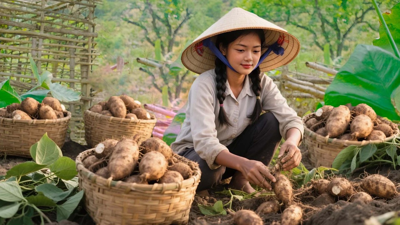 Harvesting Taro, How to Fry Taro Without It Falling Apart