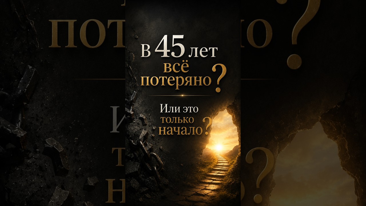 В 45 лет всё потеряно? Или это только начало?