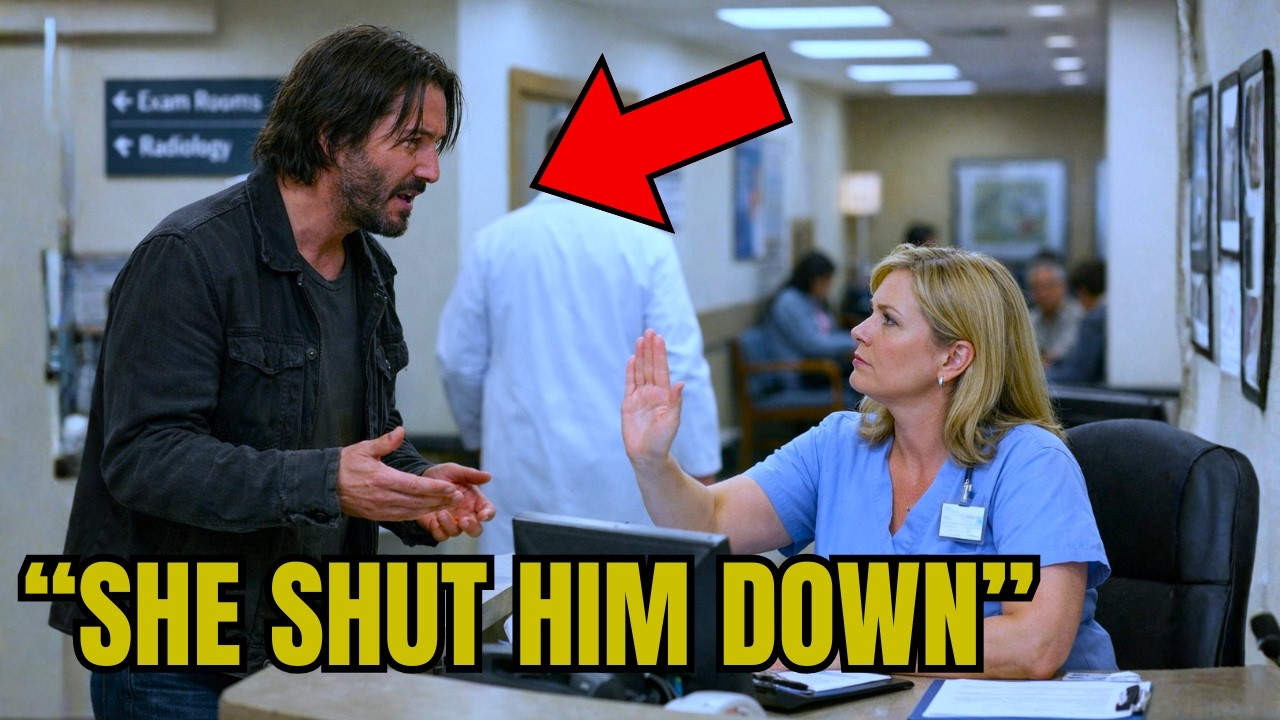 Hospital Receptionist Dismisses Keanu Reeves — The Doctor Walks Out