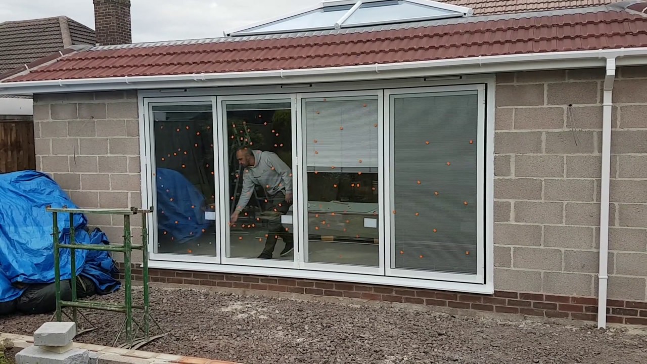 ASS 70 FD Schuco Bi-fold door installed by Euro Aluminium Ltd.