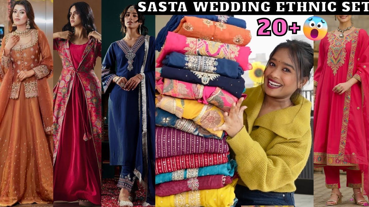 Huge Wedding Special* Ethnic Set Haul 🥰 || Omg 😨 ye Kya Bhej Diya 🤣 || Under Rs.? 