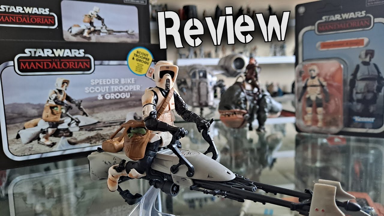 Star Wars THE MANDALORIAN Vintage Collection Speeder Bike REVIEW