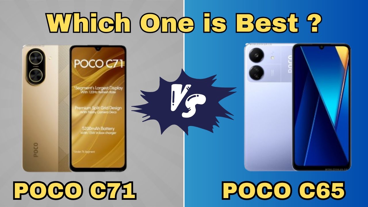 POCO C71 vs POCO C65 🔥 Best Budget Phone Under 10K? Full Specs Comparison
