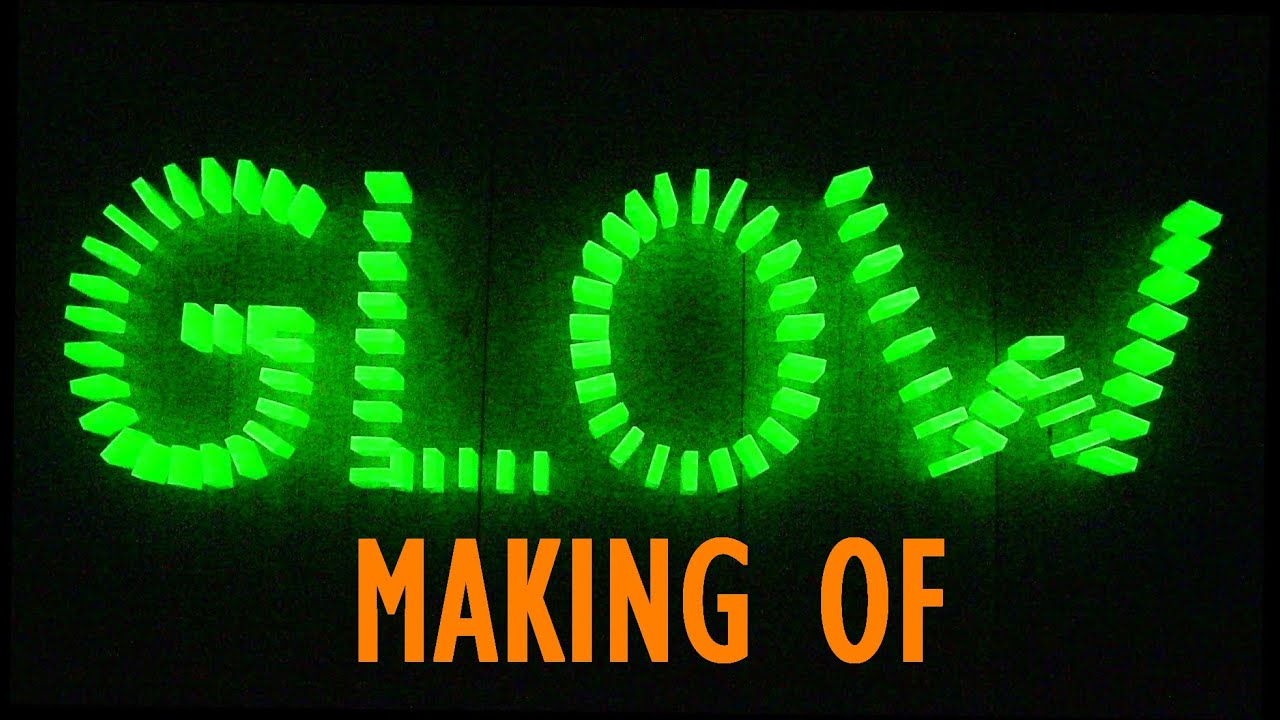 INSANE Glow-in-the-Dark Dominoes! (Behind the Scenes)