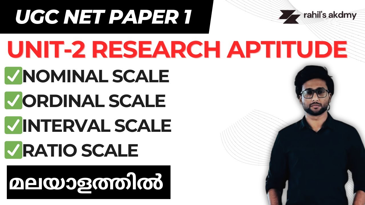 TYPES OF SCALES | RESEARCH APTITUDE | EXPLAINED IN MALAYALAM