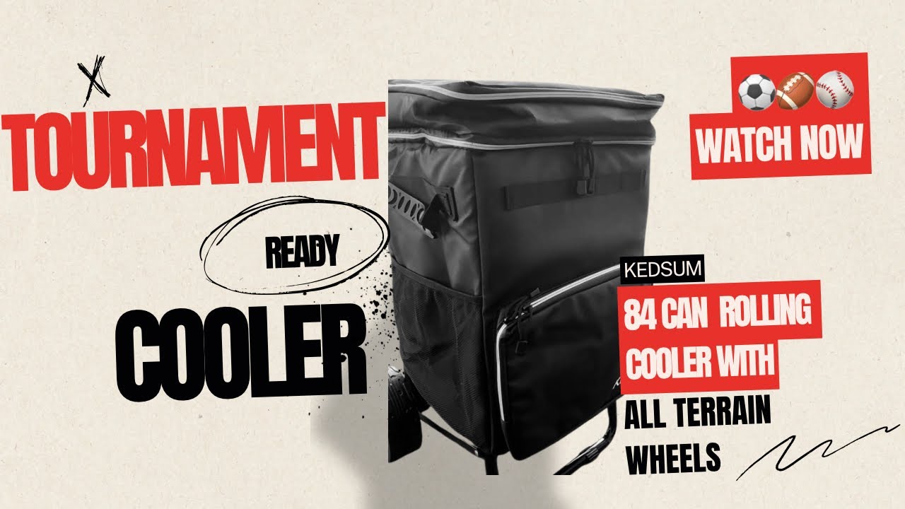 The Cooler Every Sports Mom Needs 🧃⚽ | KEDSUM Rolling Cooler Review