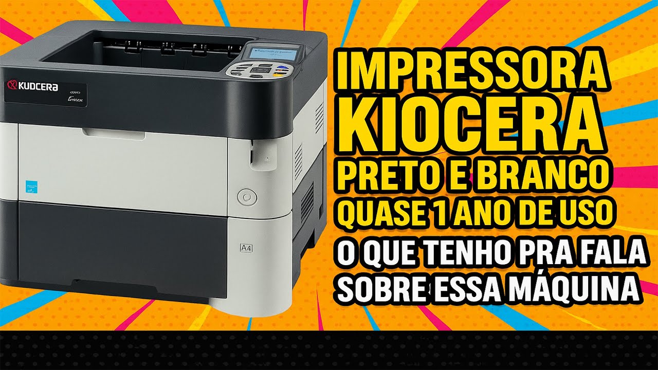 Impressora Kiocera P 3055, Preto e branco quase 1 ano de uso o que tenho pra fala sobre essa maquina