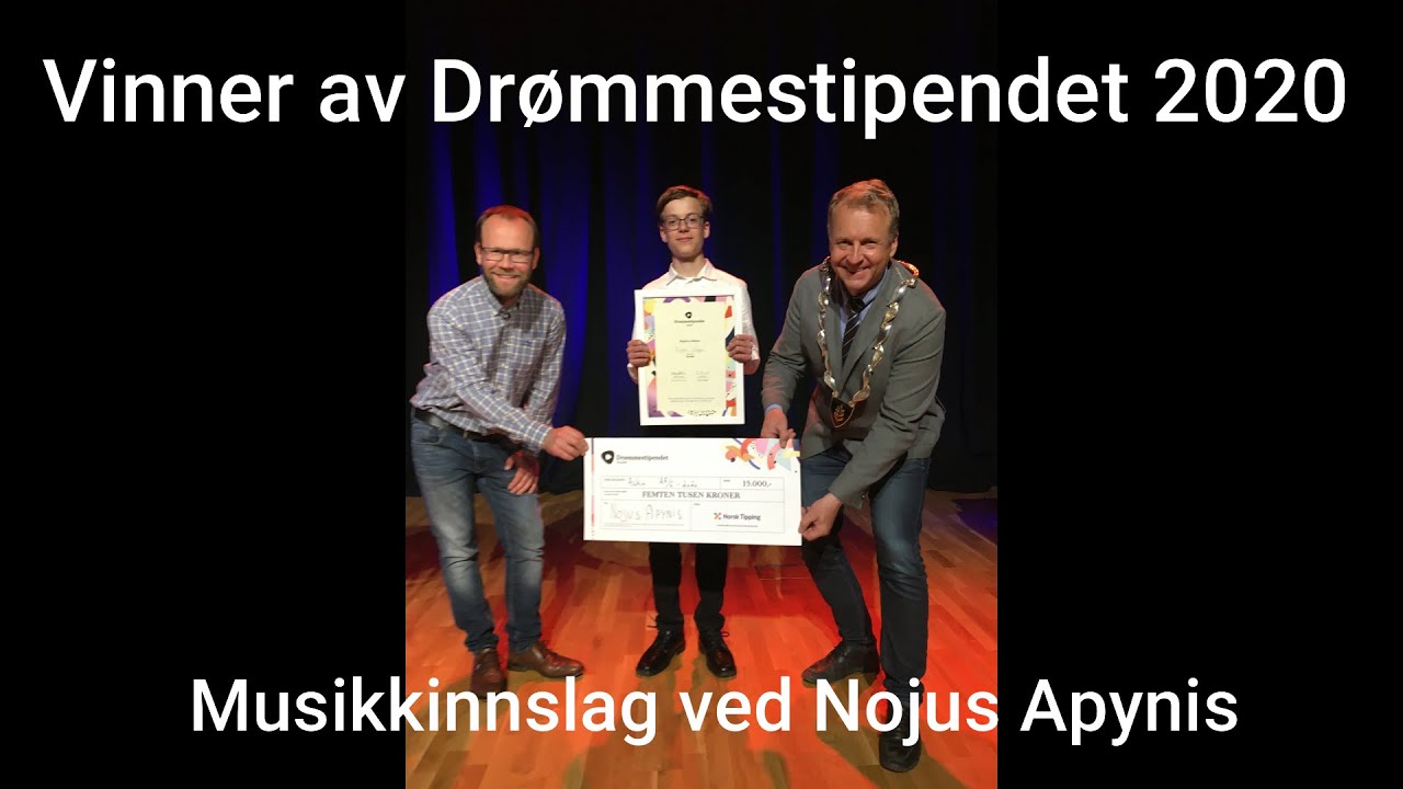 Drømmestipendet 2020 musikkinnslag med Nojus Apynis