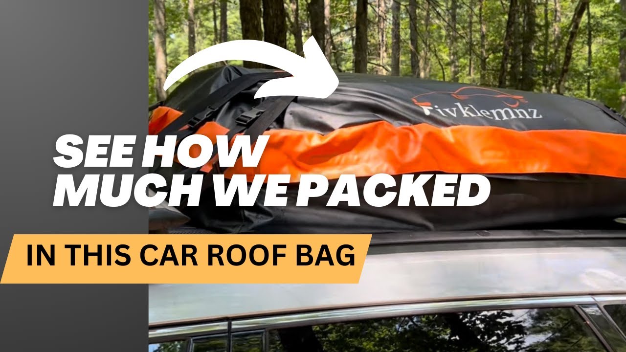 Amazon Car Rooftop Carrier Bag Review | More Space, Less Stress on Camping or Road Trips with Kids