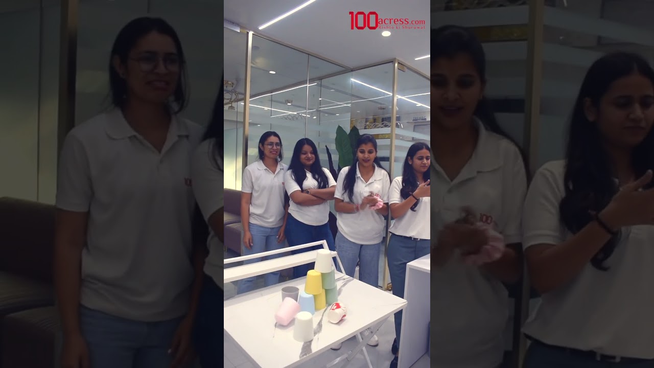 Activity at @100Acress Office - Fun Days Fuel Productive Days #shorts #funny #realestate
