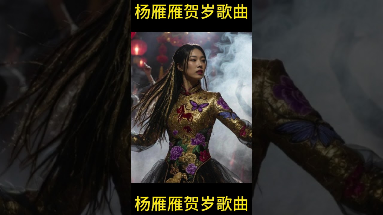 3.【手机屏幕】杨雁雁新年贺岁歌曲：1.新年新希望  2.新年好运到 3.新年新目标