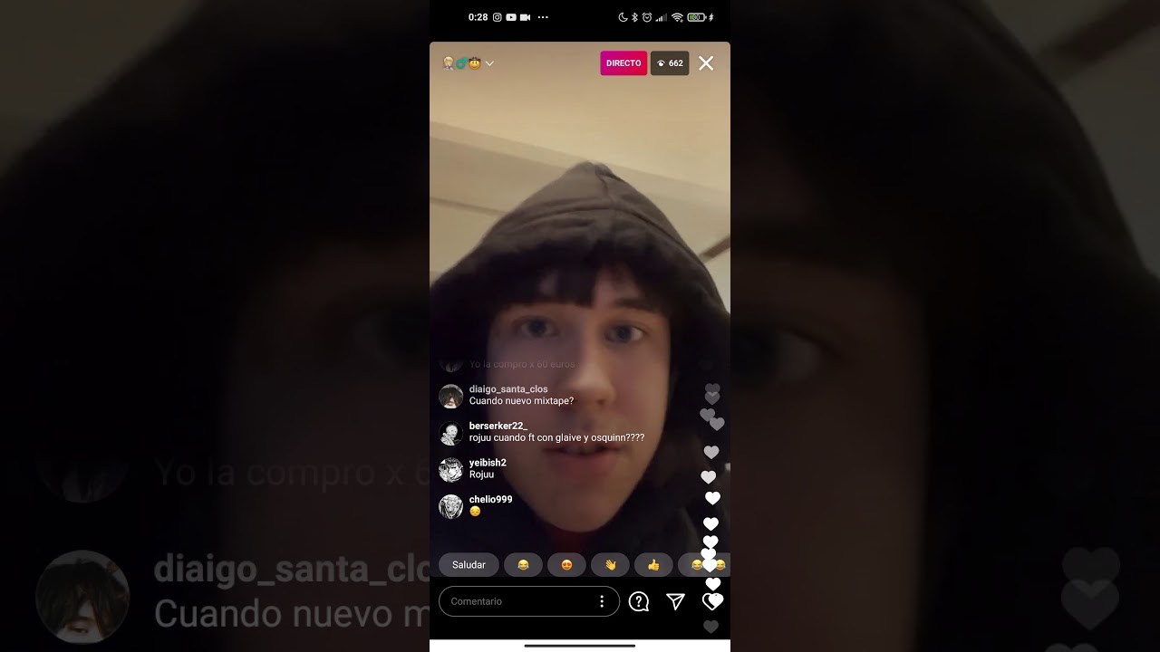 Directo Instagram @rojuu 28/11/2020