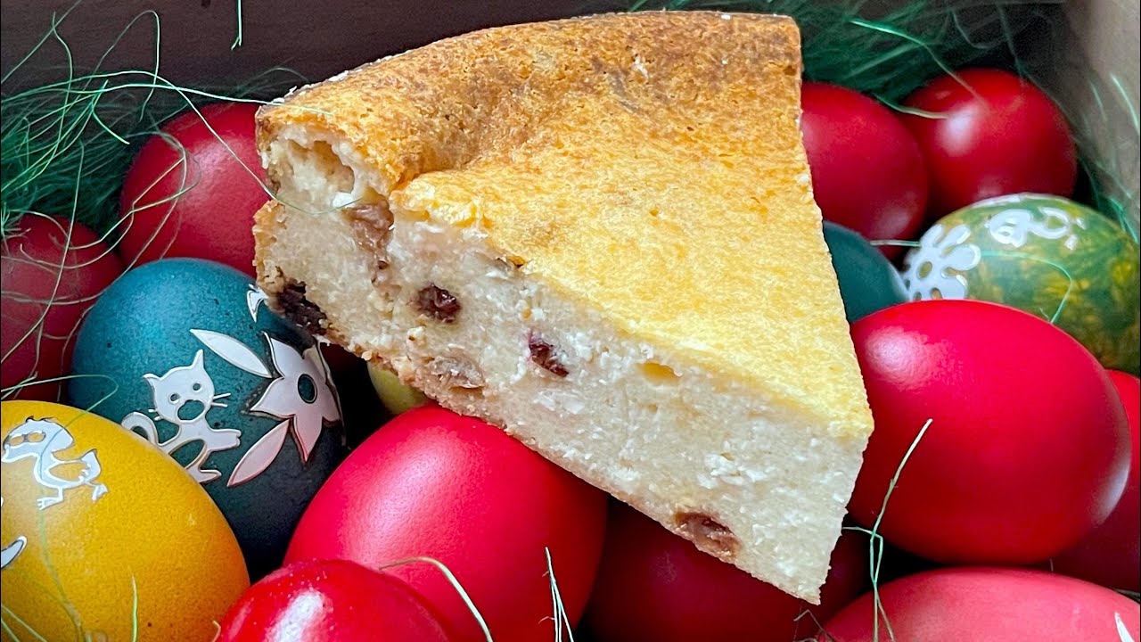 Pasca fara aluat / Pasca cu branza dulce si stafide