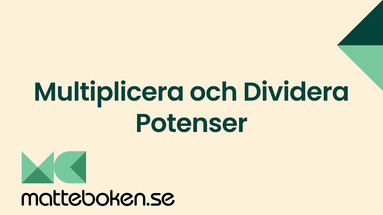 Matte 1 - Adam - Tal - Potenslagar