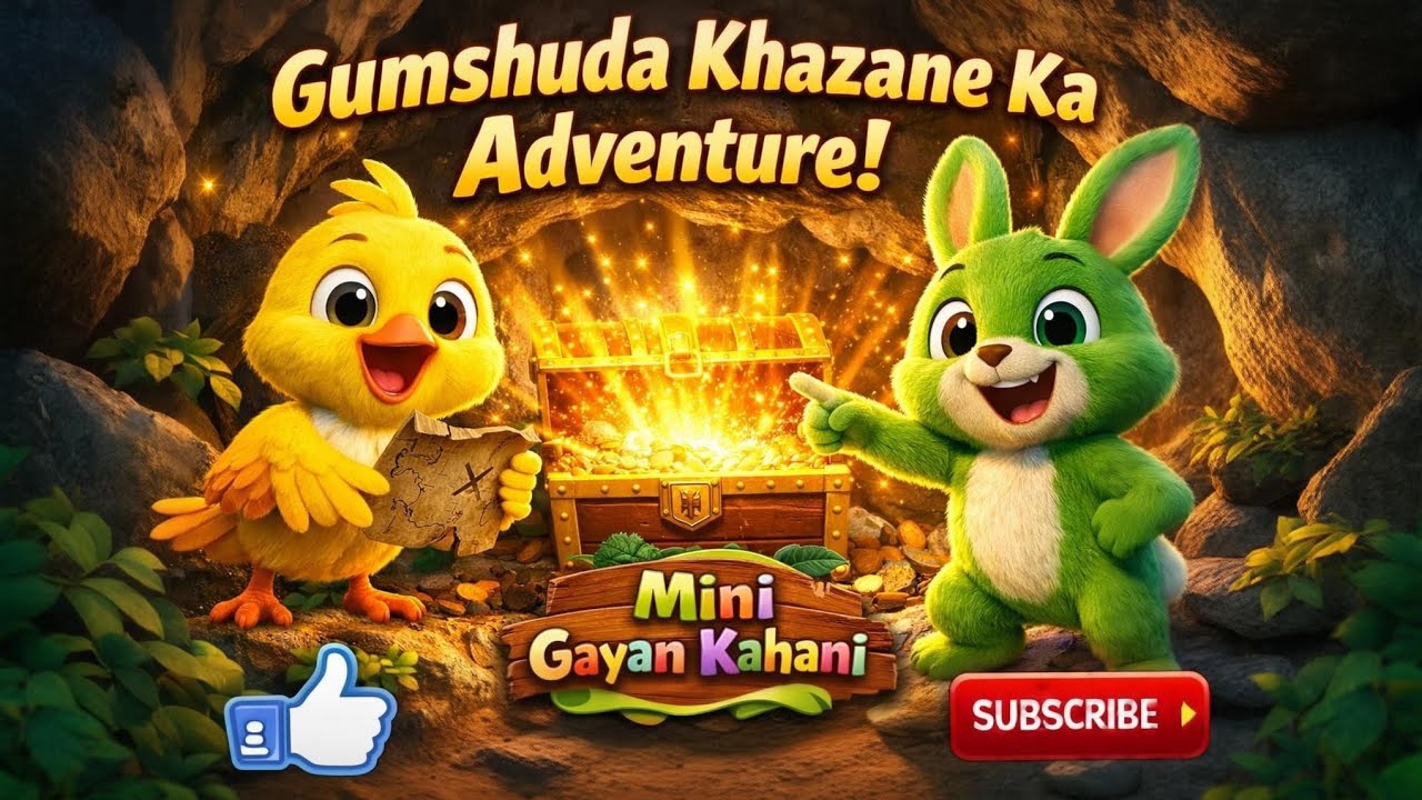 Ghumshuda Khazane Ka Adventure | Chuno Aur Muno Ki Zabardast Kahani 🏆 | Mini Gyan Kahani