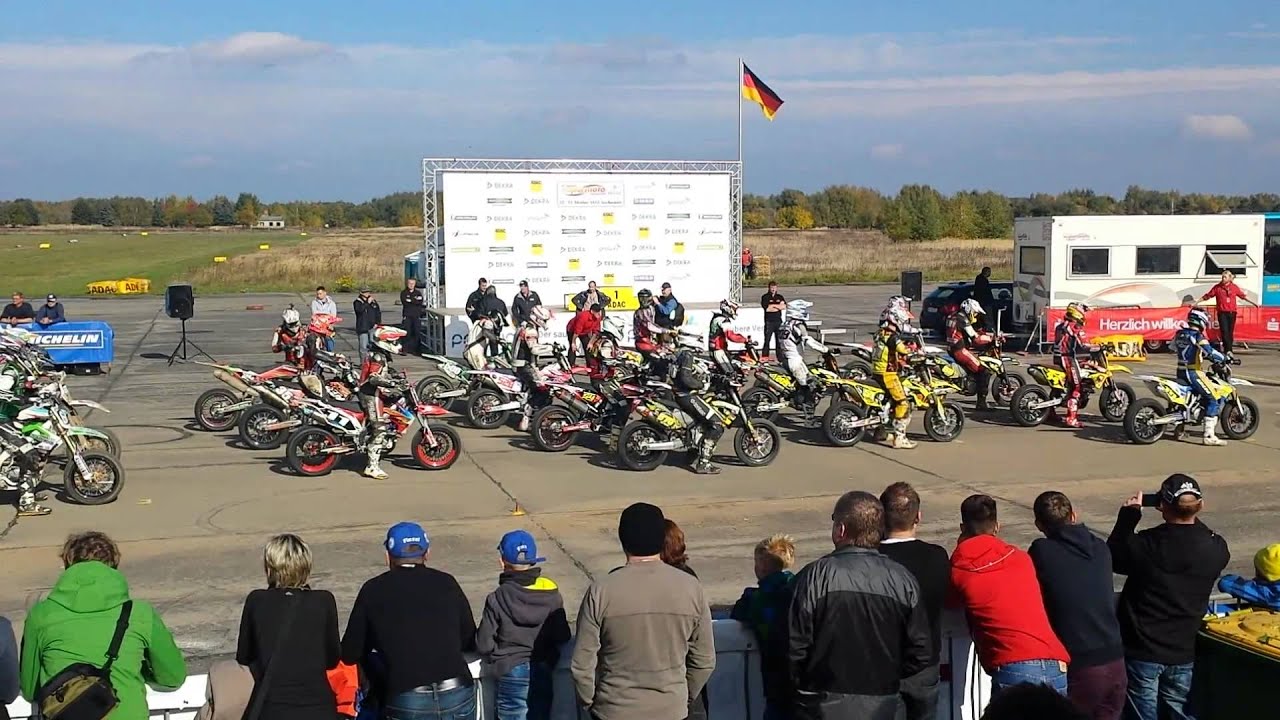 Supermoto Dm 2013 Gro&szlig;enhain. Marcus Class zum deutschen Meister