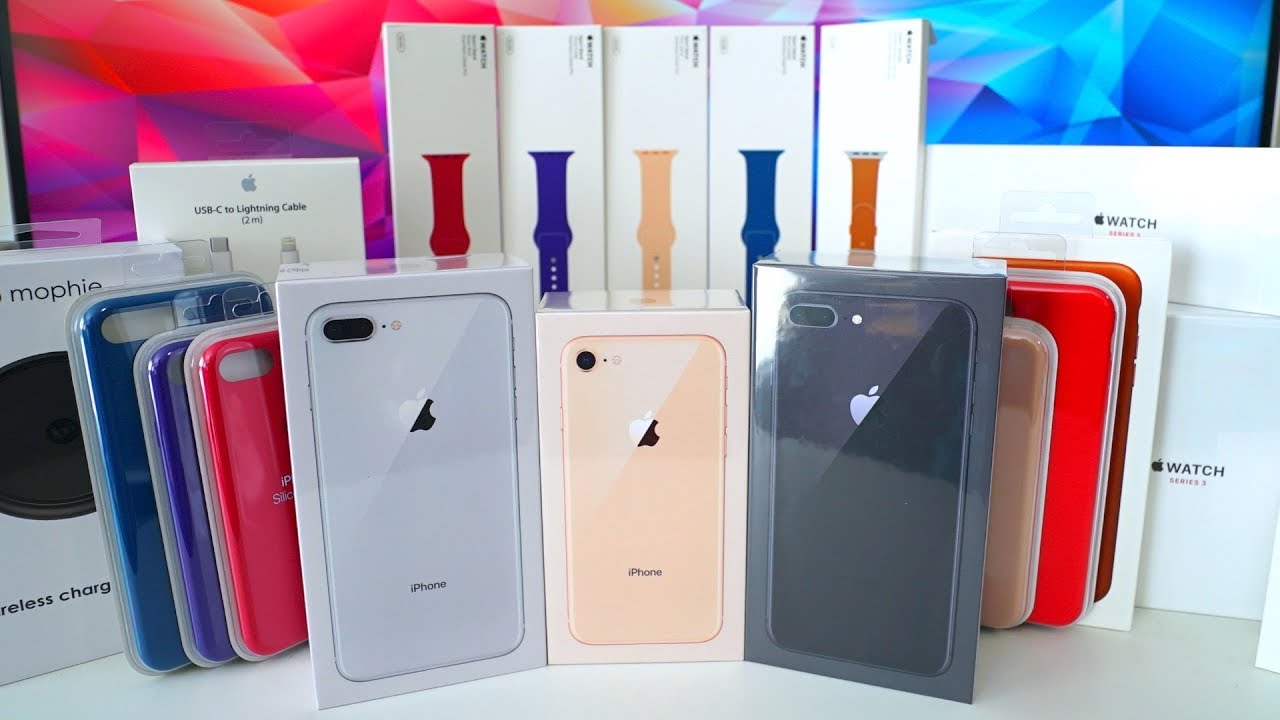 My Massive iPhone 8 + iPhone 8 Plus Unboxing!