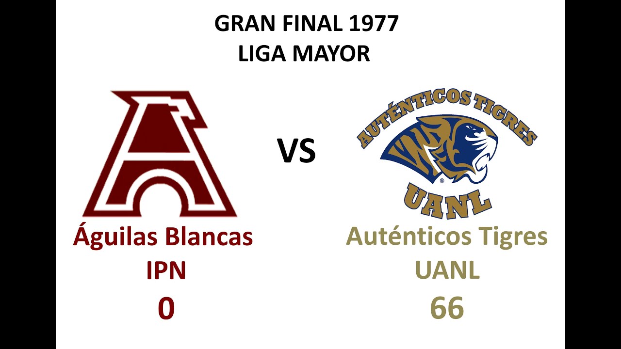 1977 GRAN FINAL AGUILAS BLANCAS IPN VS AUTÉNTICOS TIGRES UANL