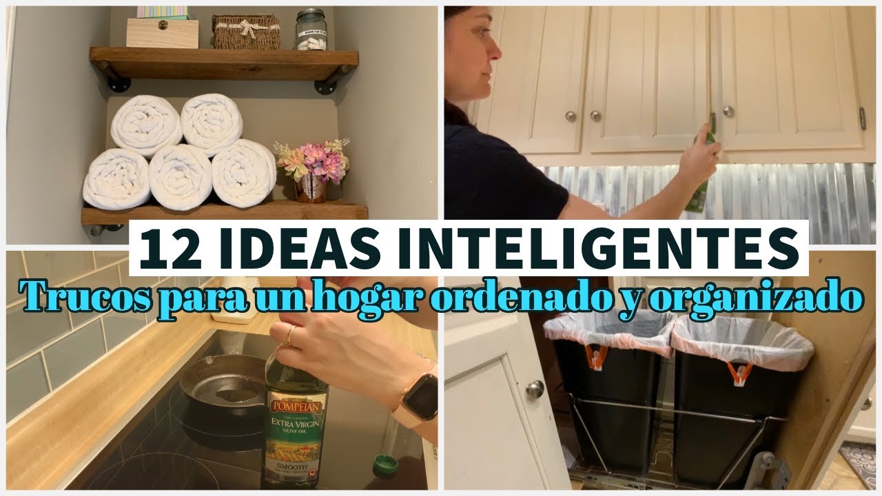 TRUCOS SIMPLES PARA EL HOGAR~12 IDEAS INTELIGENTES PARA ORGANIZAR TU CASA~HACKS~ATAJOS~TIPS HOGAR~