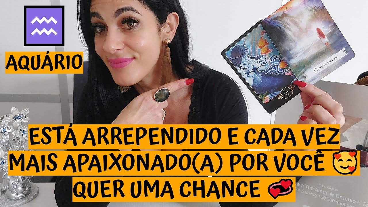 AQUÁRIO ♒️ ESTÁ ARREPENDIDO E CADA VEZ MAIS APAIXONADO(A) POR VOCÊ 🥰 QUER UMA CHANCE 💞