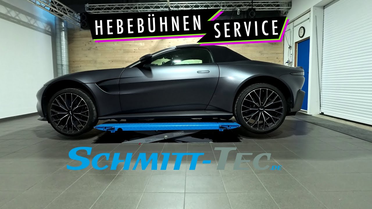 Hebebühnenservice für Felgenbearbeitung im Saarland | Beispiel Aston Martin Vantage