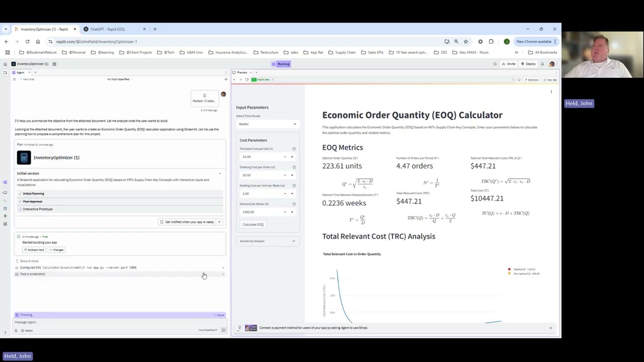 Rapidly Building in Inventory Replenishment App with Replit