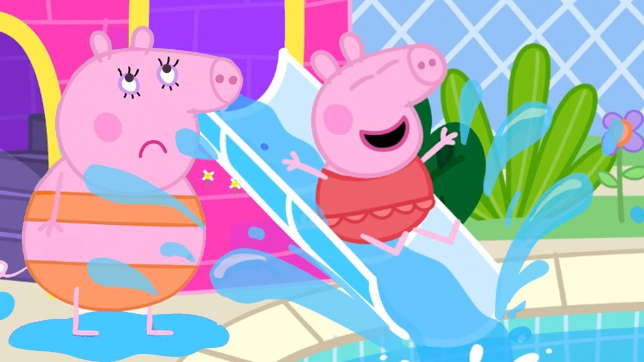 Peppa Pig Makes a SPLASH at the Waterpark!💦 🏊 Peppa Pig Full Kids Episodes | 30 MINUTES |
