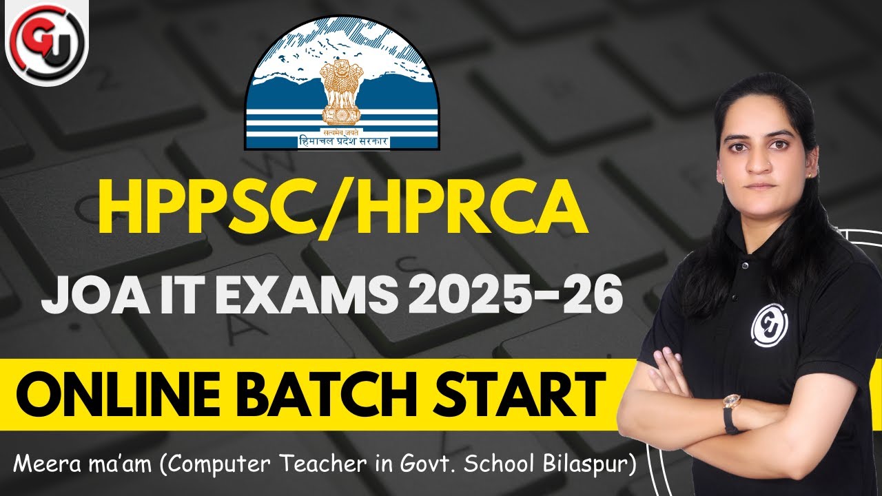 HPPSC/HPRCA JOA IT Exams 2025-26 || Batch Launched