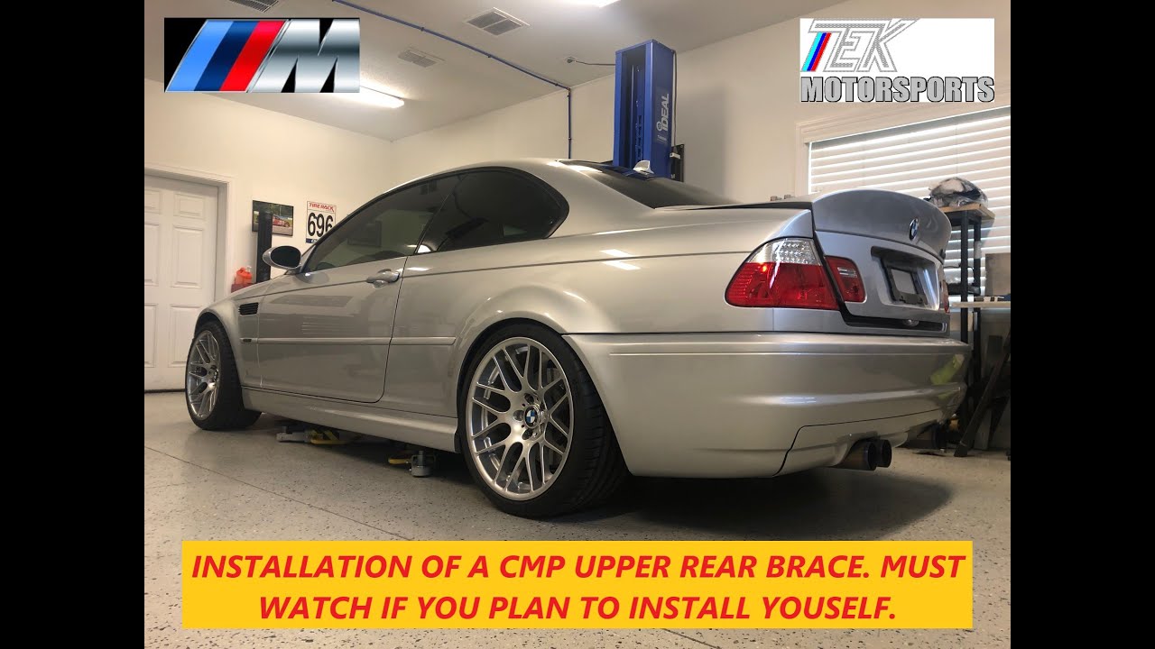 BMW E46 M3 CMP Upper Brace Install