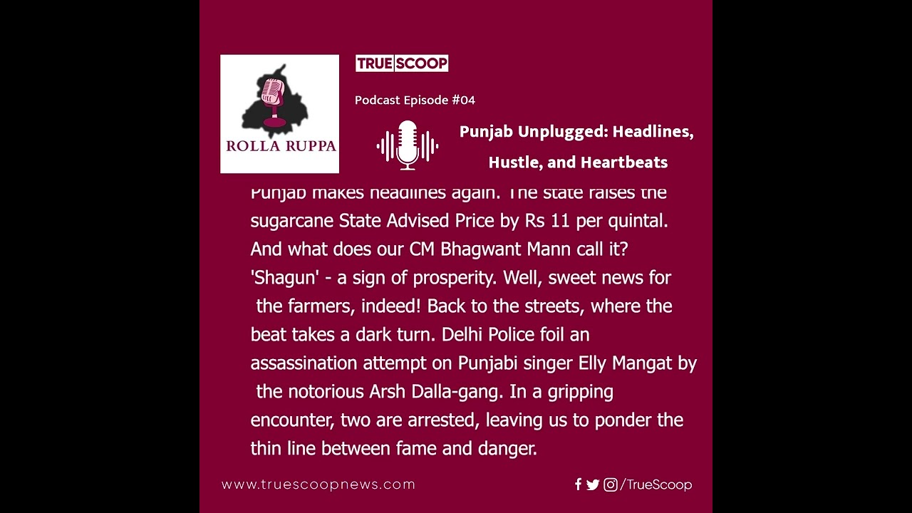 Rolla Ruppa: Punjab's 1st News Podcast on True Scoop &ndash; latest news infused with humor and laughter