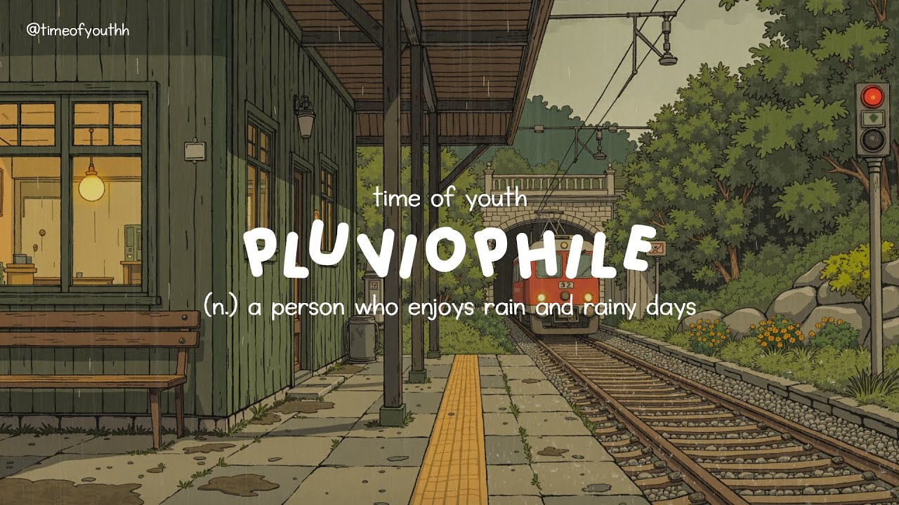 pluviophile: a person who enjoys rain and rainy days | a playlist for a quiet day
