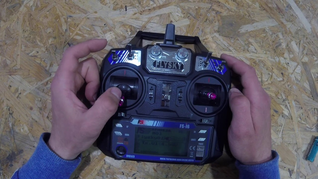 Включение пульта Flysky FS-I6 карпового кораблика СarpRC