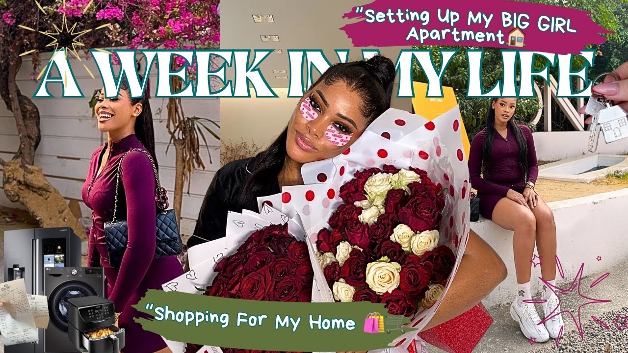Life as a 20 something year old lately/ A week in my life,Shopping 🛒  for my Apartment + Brunch 🍮🍮……