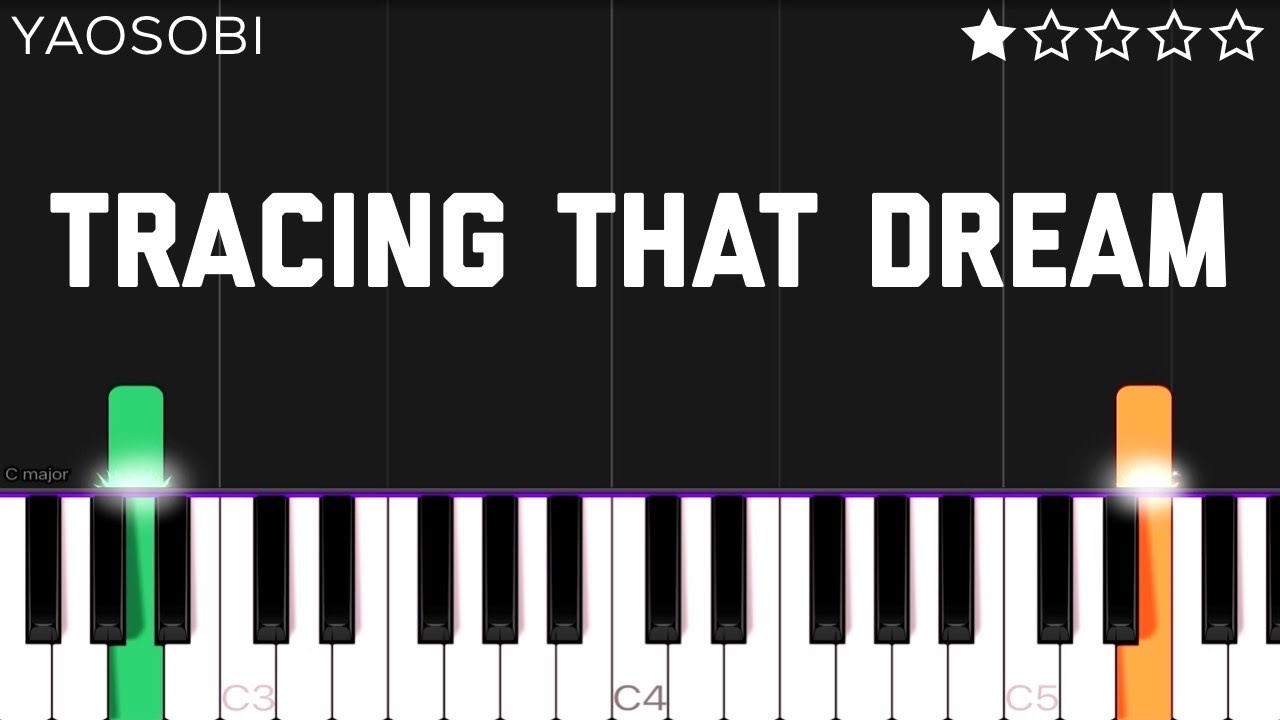 YOASOBI - Tracing That Dream | EASY Piano Tutorial