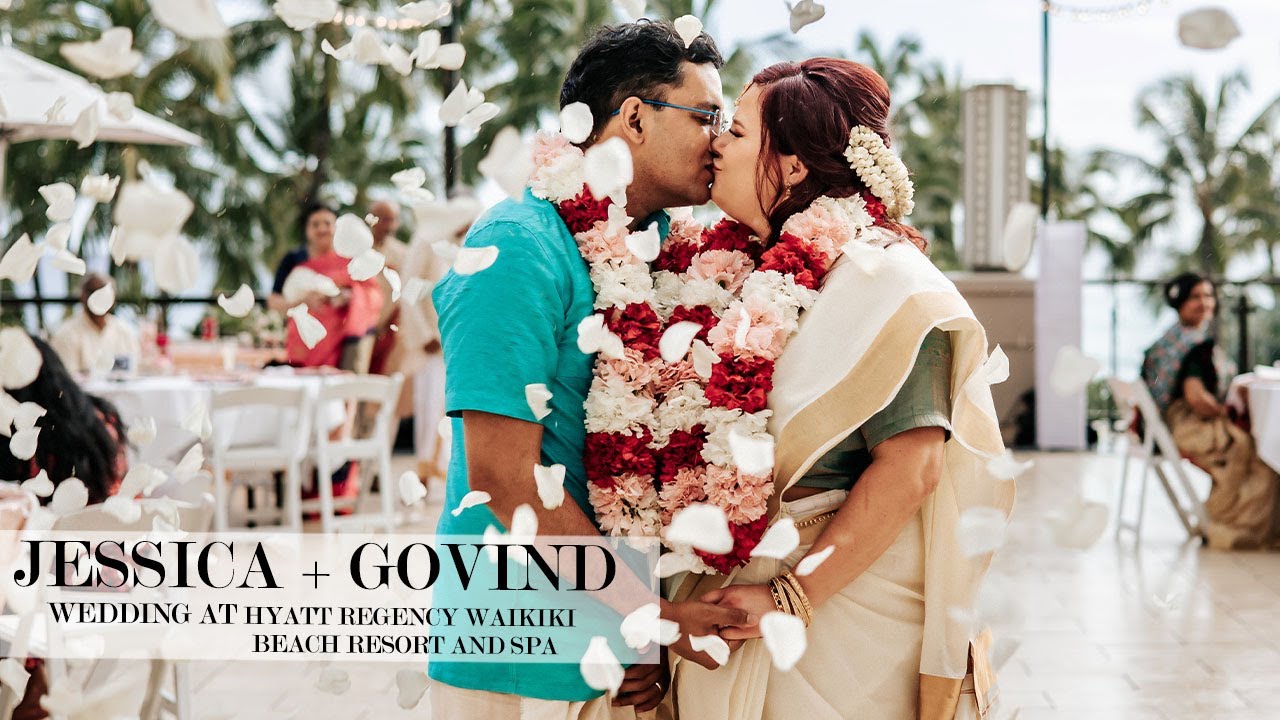 Let's Get Married In Hawaii! EMOTIONAL wedding at the Hyatt Regency Waikiki Oahu | Jessica + Govind