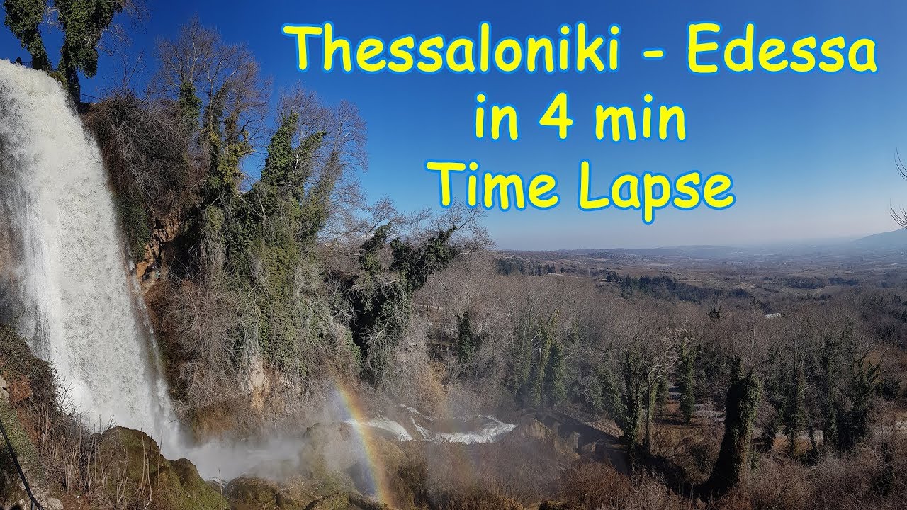 Thessaloniki - Edessa in 4 min Time Lapse 4k 🚙🚀 Θεσσαλονίκη - Εδεσσα σε 4 λεπτά