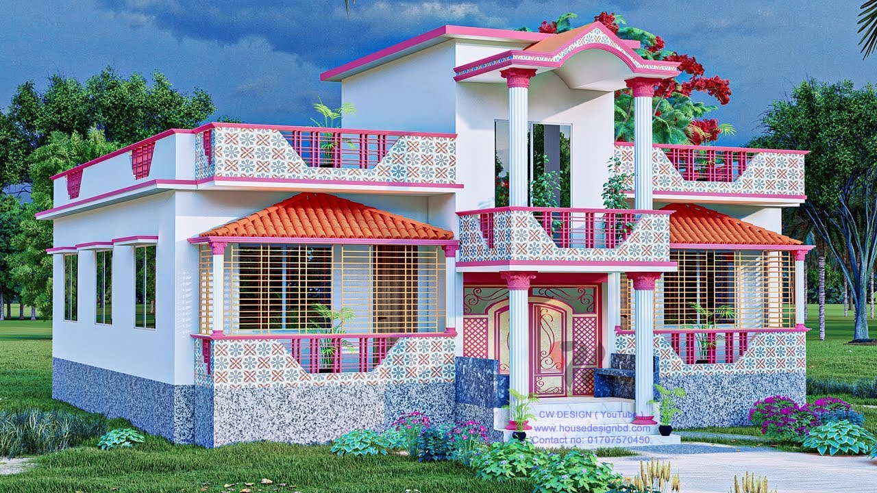 Bangladesh village house Design 2023. Bangladeshi home Design picture.
