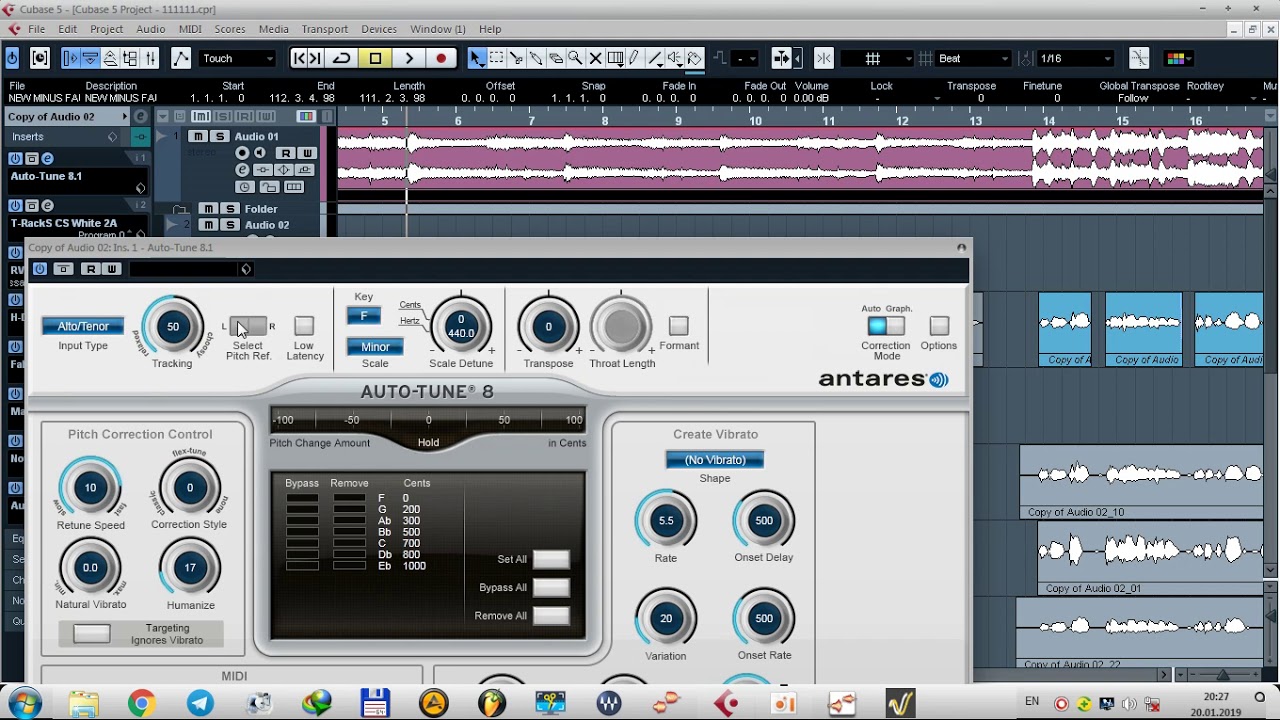 Cubase 5 Melodayn vs Vari Audio vs Auto Tune   Kurs Zakaz