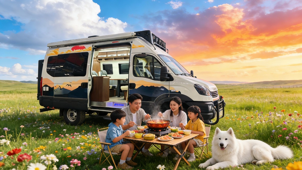 越野之王！依维柯欧霸硬派越野房车，后厨卫布局真的太实用了