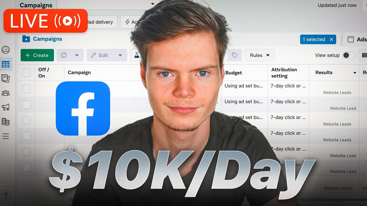 Масштабирование до $10 000 в день в прямом эфире с Facebook Ads (дропшиппинг)