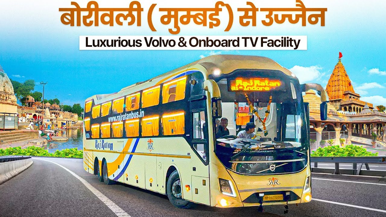 Mumbai To Ujjain By Journey In Rajratan Volvo Sleeper Bus Journey || मुम्बई से उज्जैन