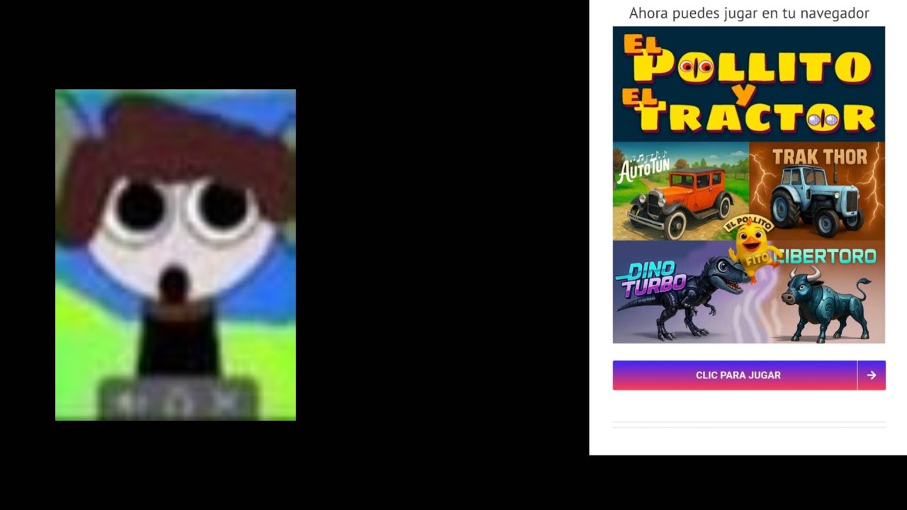 Jugando la versión web de el pollito Fito y el trakthor 😯