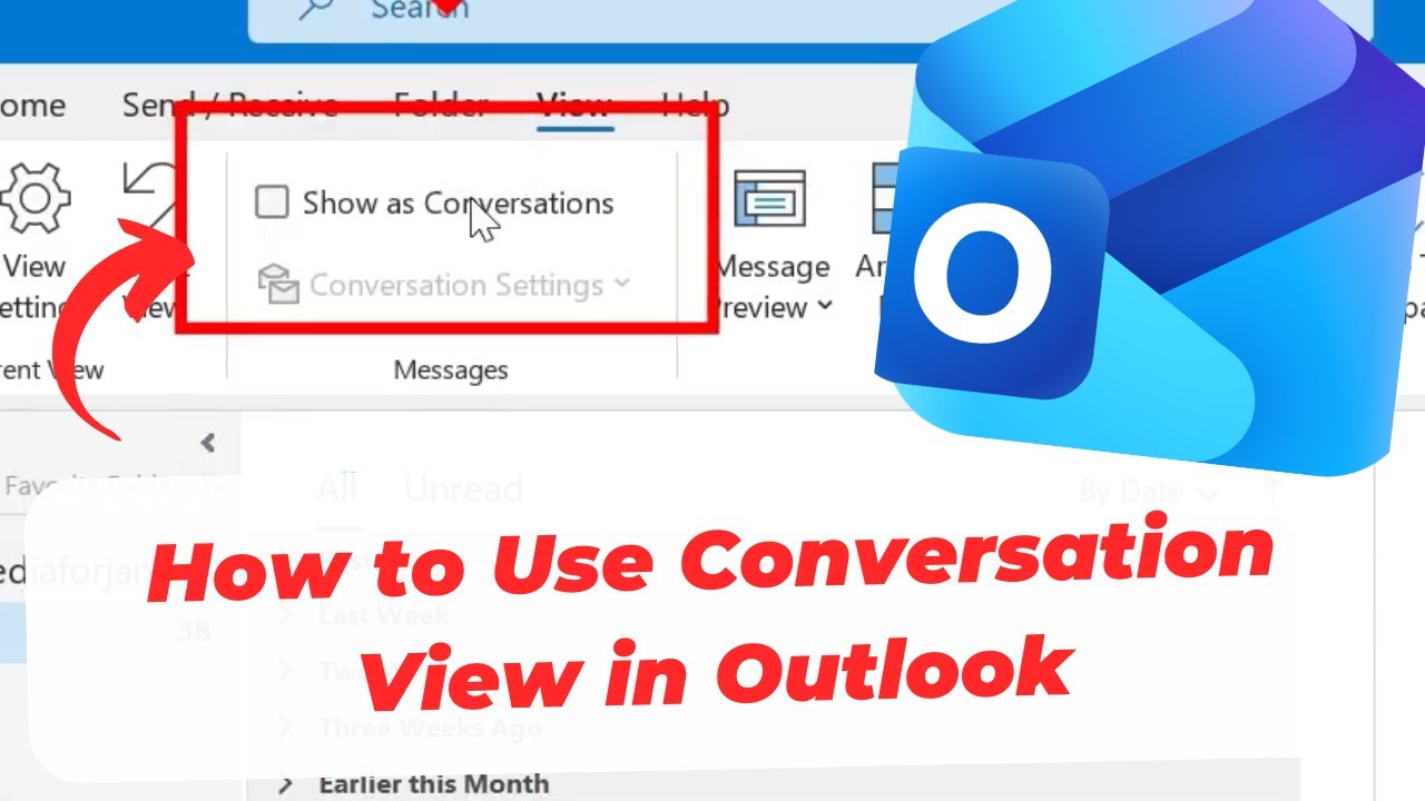 Как использовать режим просмотра переписки в Outlook
