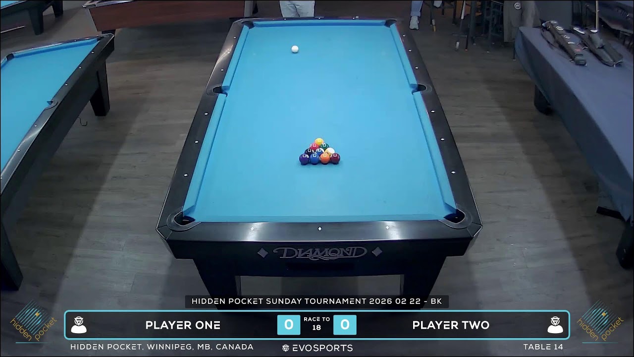 PLAYER ONE vs PLAYER TWO - HIDDEN POCKET - TABLE 14 | EvoSports