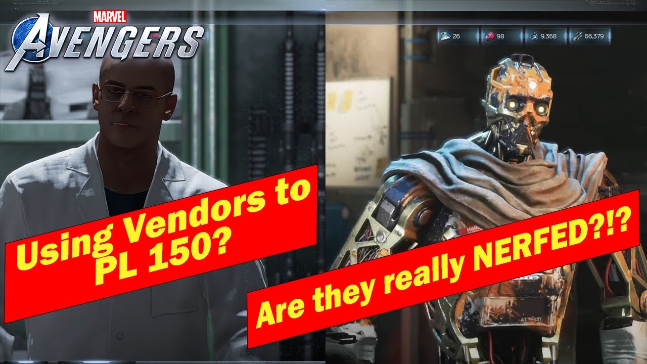 Marvel's Avengers ROAD TO PL 150 NERFED! Vendor Testing