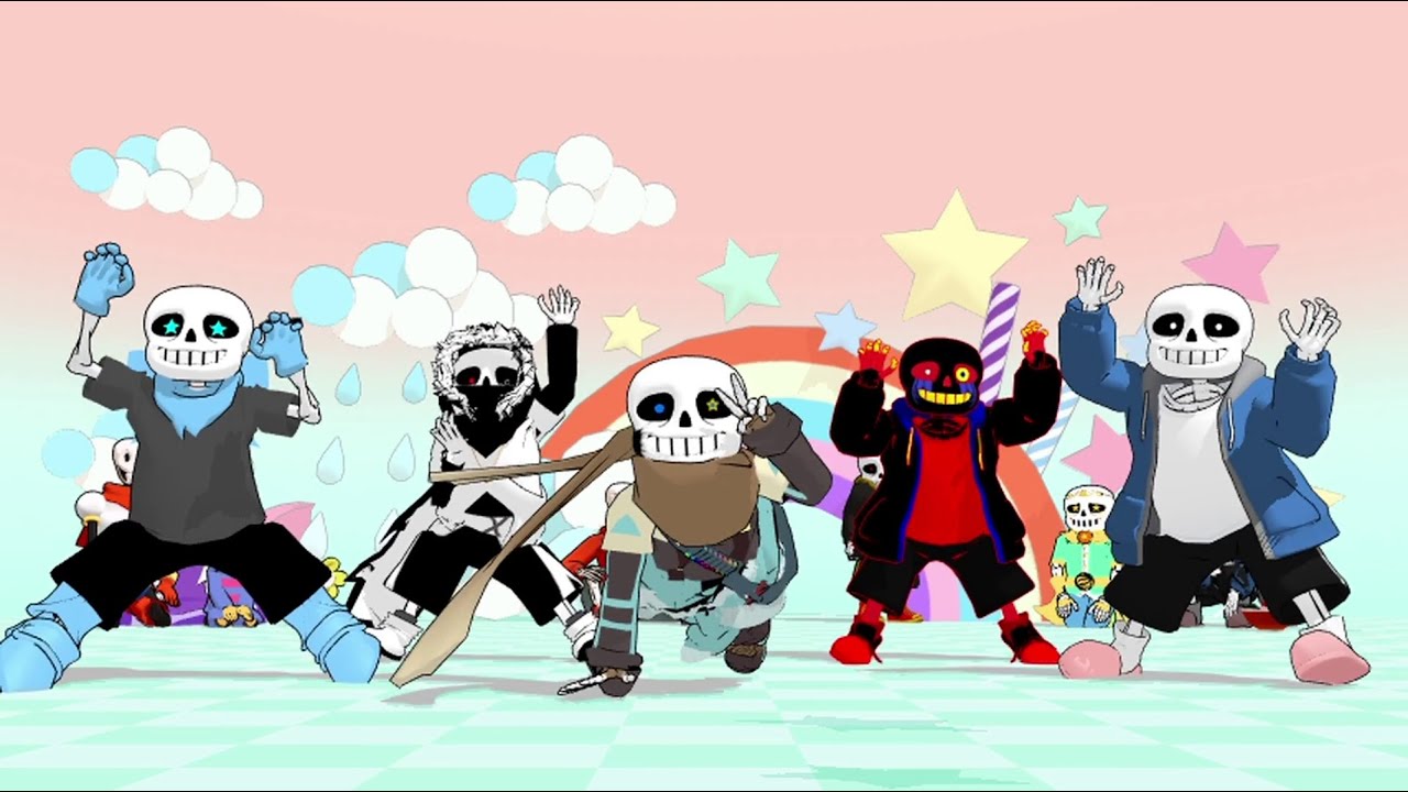 【MMDUndertale】Sans達がけもフレダンス+おまけ【Sans_AU】