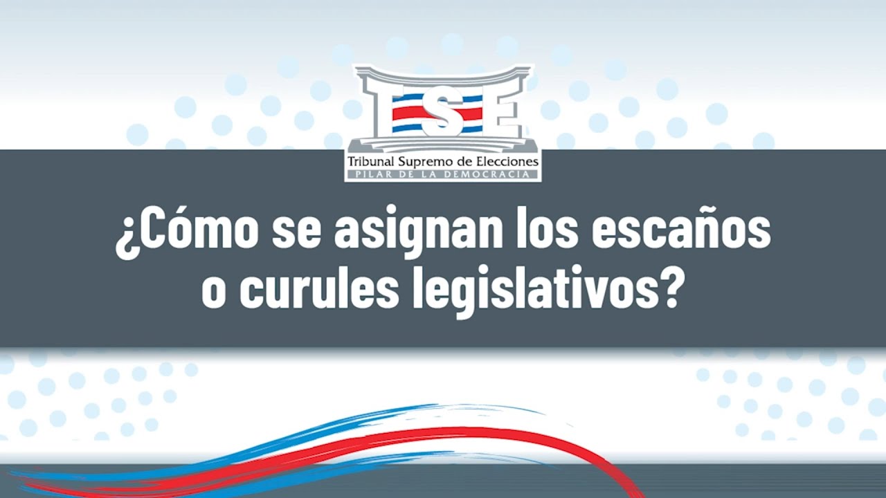 ¿Cómo se asignan los escaños o curules legislativas?